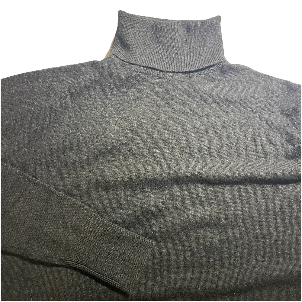 EVERLANE Cashmere Turtleneck Sweater Dress Black Small New W/Tag Retail $165 - Picture 5 of 10